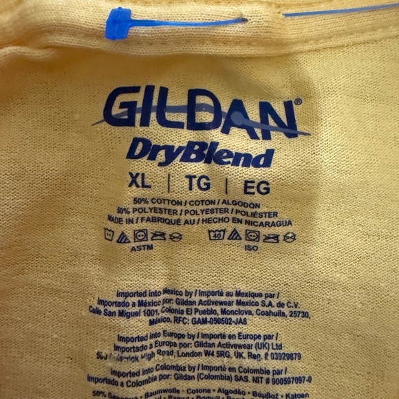 Gildan Wellington Recreation Coach Tee Yellow Regular - Picture 4 of 6